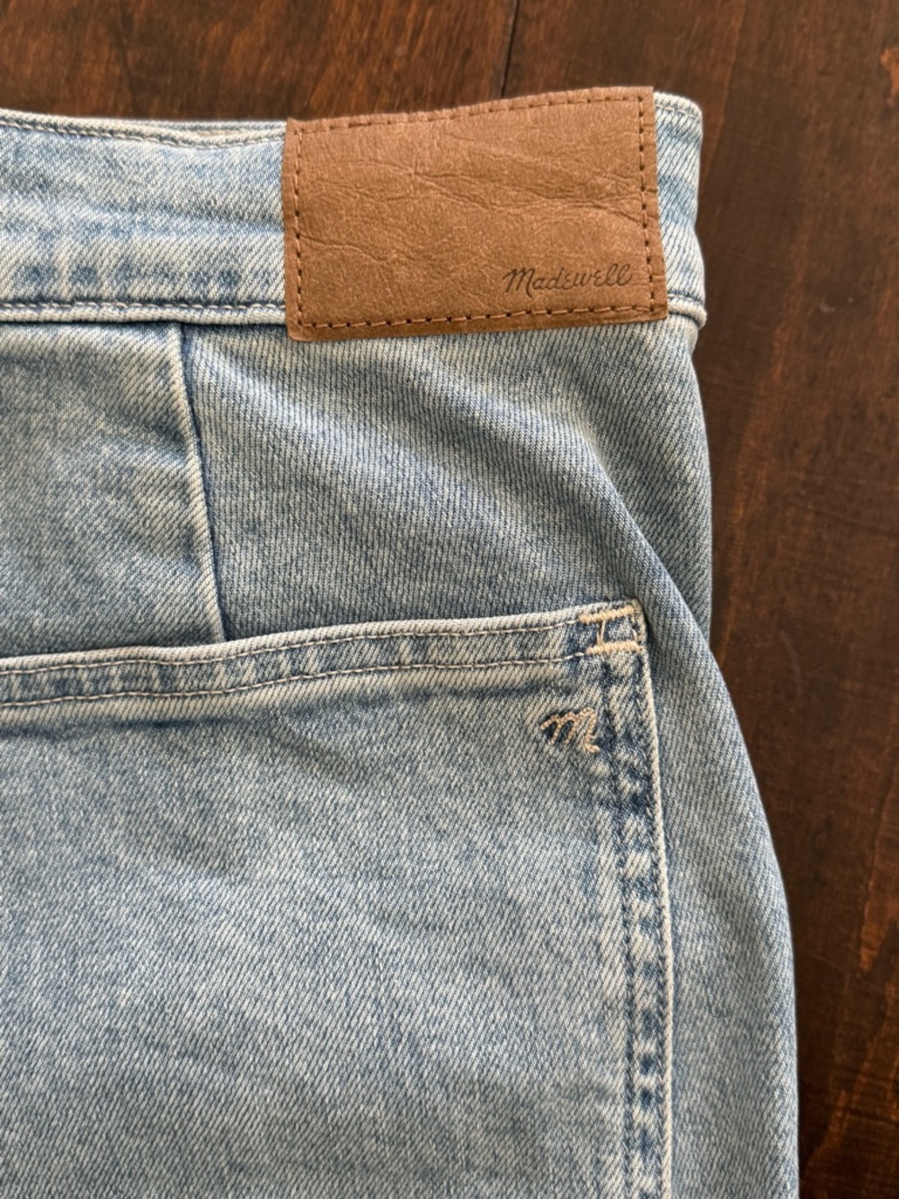 Madewell The Emmett Wide-Leg Crop Jean: Welt Pocket Edition Size 25 Kieran Wash - Picture 10 of 10